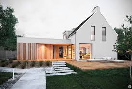 Nowoczesny House On Behance Exterior House Renovation Modern House Facades Facade House