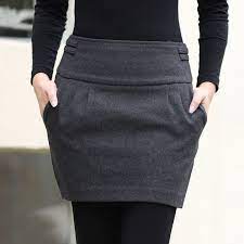 Winter Skirt 2015 Women Fashion Autumn Fall Brand Plus Size S 3xl Slim Hip Zipper Closed Pocket Bud Short Thick Warm Womens Fashion Skirt Fashion Skirt Fashion