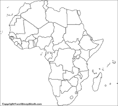 Download fully editable outline map of africa with countries. Printable Blank Map Of Africa Outline Transparent Png Map