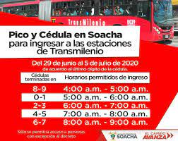 Antes de las 12 del mediodía de este lunes festivo los. Los Horarios De Pico Y Genero Para Alcaldia De Soacha Facebook