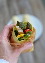 Spread the lettuce, tomatoes, chicken, and sliced bacon onto the carb free cheese wraps. Chicken And Asparagus Wraps With Dill Cream Cheese Mountain Mama Cooks