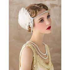 Peacock Headband Flapper Headbands 1920s Great Gatsby Inspired Crystal Headband Headbands Flapper Headband Vintage Style Headband 1920s Fashion