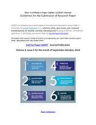 How To Publish A Paper Online Ijariit Journal Guidelines For The Submission Of Research Paper By Ijariit Journal Issuu