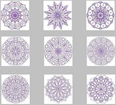 22 Mandala Patterns Set Embroidery Set Machine
