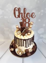 18th Birthday Chocolate Drip Cake For A Kinder Bueno Lover 18th Birthday Cake Chocolate Drip Cake Chocolate Drip Cake Birthday