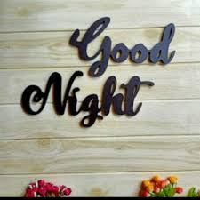 Cara membuat tulisan miring discord. Hiasan Dinding Kamar Tidur Good Night Huruf Tulisan Kayu Timbul Shopee Indonesia
