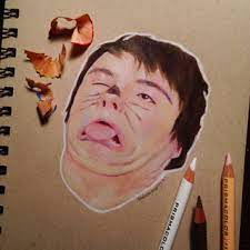Below that image is their signature, and their name (and/or title). Old Drawing Of Dan Howell Youtuber Danisnotonfire I Was Laughing Through The Process Of Drawing This By Dedicateddrawings Paigeeworld