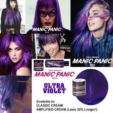 However, on my highlighted hair you can tell that the purple is definitely purple. Manic Panic Classic Ultra Violet 118ml