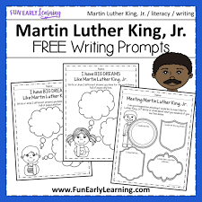 An important day in the united states, martin luther king, jr. Martin Luther King Jr Writing Prompts For Preschool And Kindergarten