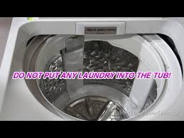 How To Do Tub Hygiene For Panasonic Washing Machine Youtube