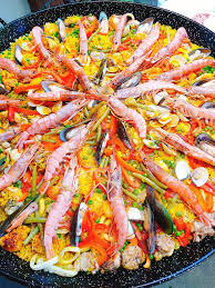 Original Spanisches Paella Rezept Mit Schrirt Fur Schritt Anleitung Wunderbare Mischung Von Fleisch Fisch Und Gemuse Paella Rezept Spanische Paella Paella