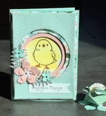 Cartes Telescopiques Deco De Paques Ruches Du Bonheur Et Son Tutoriel Carte De Paques Deco Paques Tuto Scrapbooking