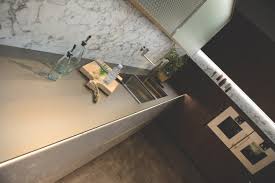 Plan de travail en fenix ntm® 0029 bianco malè de la société arpa industriale. Plan De Travail Fenix Compact En Resine Acrylique Stc Paris