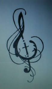 Treble clef tattoo with flower. Pin On Ideas