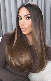 Deep, rich tones of any hair shade you like. Kim Kardashian Long Hair Brown Hair Balayage Brown Straight Hair Kim Kardashian Long Hair