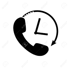 Can't stand a phone without it!! Phone Round Clock Icon In Flat Style Royalty Free Cliparts Vectors And Stock Illustration Image 92615957