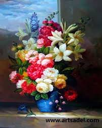 In this painting demo, i show you how to paint an easy and beautiful flower vase using acrylics on canvas of size 9/12. Floral Oil Paintings Oil Painting On Canvas Classic Flower Painting China Handmade Oil Floral Oil Paintings Handmade Oil Flower Painting