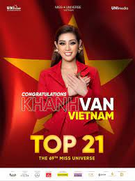 Hoa hậu hoàn vũ việt nam 2019 nguyễn trần khánh vân vừa đại diện cho việt nam tham dự hoa hậu hoàn vũ thế giới 2020 tổ chức tại floria (mỹ) và dừng bước ở top 21. O5zqnovgymgzrm