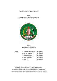 {endekatan penganggaran kaizen akan memasukkan perbaikan yang kontinu yaitu. Pdf Laporan Anggaran Budget Report Widyanto Dwi Eriek Mahanani Academia Edu