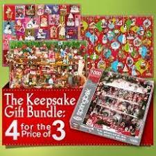 Free shipping for many products! For The Price Of Three Receive All 4 Hallmark Keepsake Puzzles With The Keepsake Gift Bundle Free Shipping Too Puzzles Gifts Gift Bundles Christmas Puzzle
