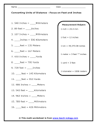 Converting Units Of Distance Focus On Feet And Inches Converting Units Converting Metric Units Converting Measurements