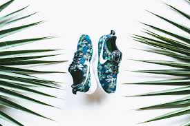 Nike roshe run slip on (graphic pattern) update: Floral Nike Roshe Runs In Space Blue And Poison Green Sole Collector