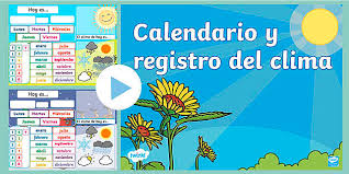 Ver más ideas sobre calendario escolar, agenda escolar para imprimir, calendario preescolar. Free Powerpoint Calendario Interactivo Y Registro Del Clima