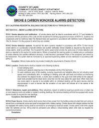 While many states adopt the nfpa or ifc fire code, city, county, or other municipal jurisdictions may have additional code requirements regarding smoke and carbon monoxide detectors. 2015 Smoke Carbon Monoxide Handout