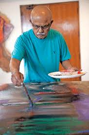 Prabhakar Kolte Is An Important Person In Indian Abstract Art Born In 1946 This Maharashtrian Artist Also Completed His Training At Art American Art Painting