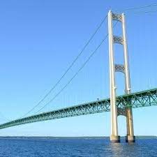 Mackinaw city during the mackinac bridge construction, before construction of the approach. Mighty Mac Among The World S Most Frightening Suspension Bridges News Wnem Com
