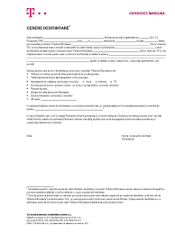 Beneficiarul, prin semnarea prezentului acord de reziliere, declară că are pretenţii de ordin pecuniar faţă de executor în mărime de ___ lei, în legătură cu executarea necorespunzătoare a obligaţiilor ce rezultă din. Cerere Desfiintare Client Persoana Fizica Telekom Romania