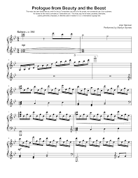 Tunescribers Prologue From Beauty And The Beast Sheet Music