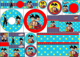 Imagenes de dragon ball z redondas. Dragon Ball Z Free Printable Candy Bar Labels Oh My Fiesta For Geeks