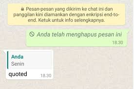 Aug 27, 2020 · cara beritahu kontak whatsapp saat ganti nomor hp. Pesan Terkirim Yang Dihapus Di Whatsapp Ternyata Bisa Tetap Muncul