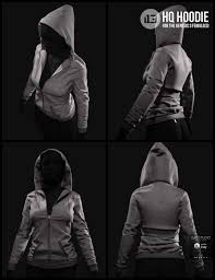 I13 Hq Hoodie For The Genesis 3 Female S 3d Models For Poser And Daz Studio Genesis 3 Poser Female