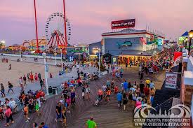 Twilight On The Ocean City Boardwalk Chris Parypa Photography Ocean City Maryland Ocean City Ocean City Boardwalk