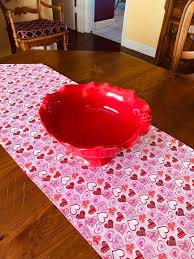 Heart Table Runner Red Heart Table Runner Pink Heart Table Runner Heart Table Topper Handmade Table Runner Handmade Table Runner Whimsical Heart Table Runners