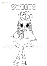 Diva game started and using your brush or marker color her. Lol Omg Coloring Pages Free Printable New Popular Dolls