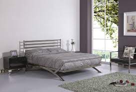 Luxury Stainless Steel Metal Bedroom Furniture Modern Bedroom Furniture Steel Bed Design Luxury Home Furniture
