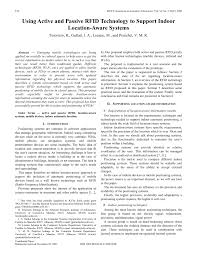 PDF) Using active and passive RFID technology to support indoor  location-aware systems