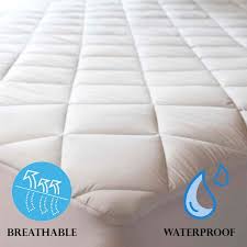 Amazon Com Niagara Sleep Solution 100 Cotton Waterproof Quilted Mattress Protector Cot Bed Size 33x75 Inches In 2020 Mattress Pad Cover Waterproof Quilt Cot Bedding