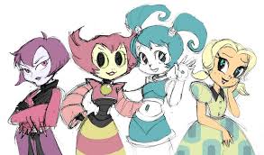 Misty, Jenny, Melody, Vega from My Life as a Teenage Robot