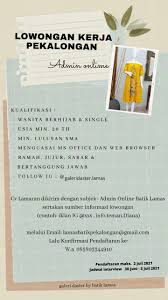 Pt gemilang sapta perdana pemalang. Loker Pekalongan Posts Facebook
