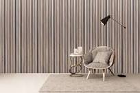 Night Club Interior Wall Design Sound Absorbing Polyester Pet Slatted Wood Panel Acoustic Board