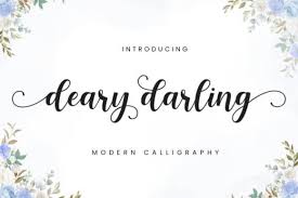 Font generator will convert your text letters using calligraphy font. Deary Darling Calligraphy Font Befonts Com