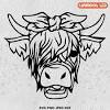 Free Free 163 Outline Cow Highland Cow Svg SVG PNG EPS DXF File