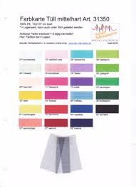 Der Rote Faden Tulle Printed Color Chart With Some