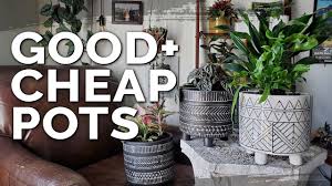 Thicker versions of plastic planters can be made to look like stoneware or terra cotta pots. Cheap Plant Pots Homegoods Vs T J Maxx Vs Dollartree Youtube