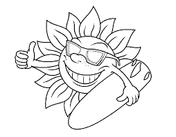 Desenho De Sol Surfer Para Colorir Colorir Com Seus heróis preferidos para imprimir. desenho de sol surfer para colorir