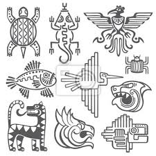 From these three founder systems evolved all of the complex alphabets,. Historische Aztekische Inca Vektor Symbole Maya Tempel Muster Leinwandbilder Bilder Heidentum Flugel Zivilisation Myloview De